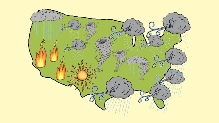 Weather Map Drawing